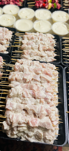 Garlic Chicken Skewers