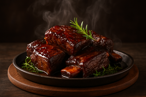 cooked beef short ribs