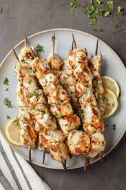 Garlic Chicken Skewers